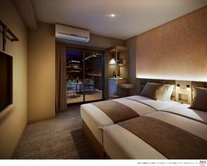 Basic Twin Room, Balcony, City View | Laptop workspace, free WiFi - BOUNCEE by RIHGA Fukuoka Hakata (Fukuoka)