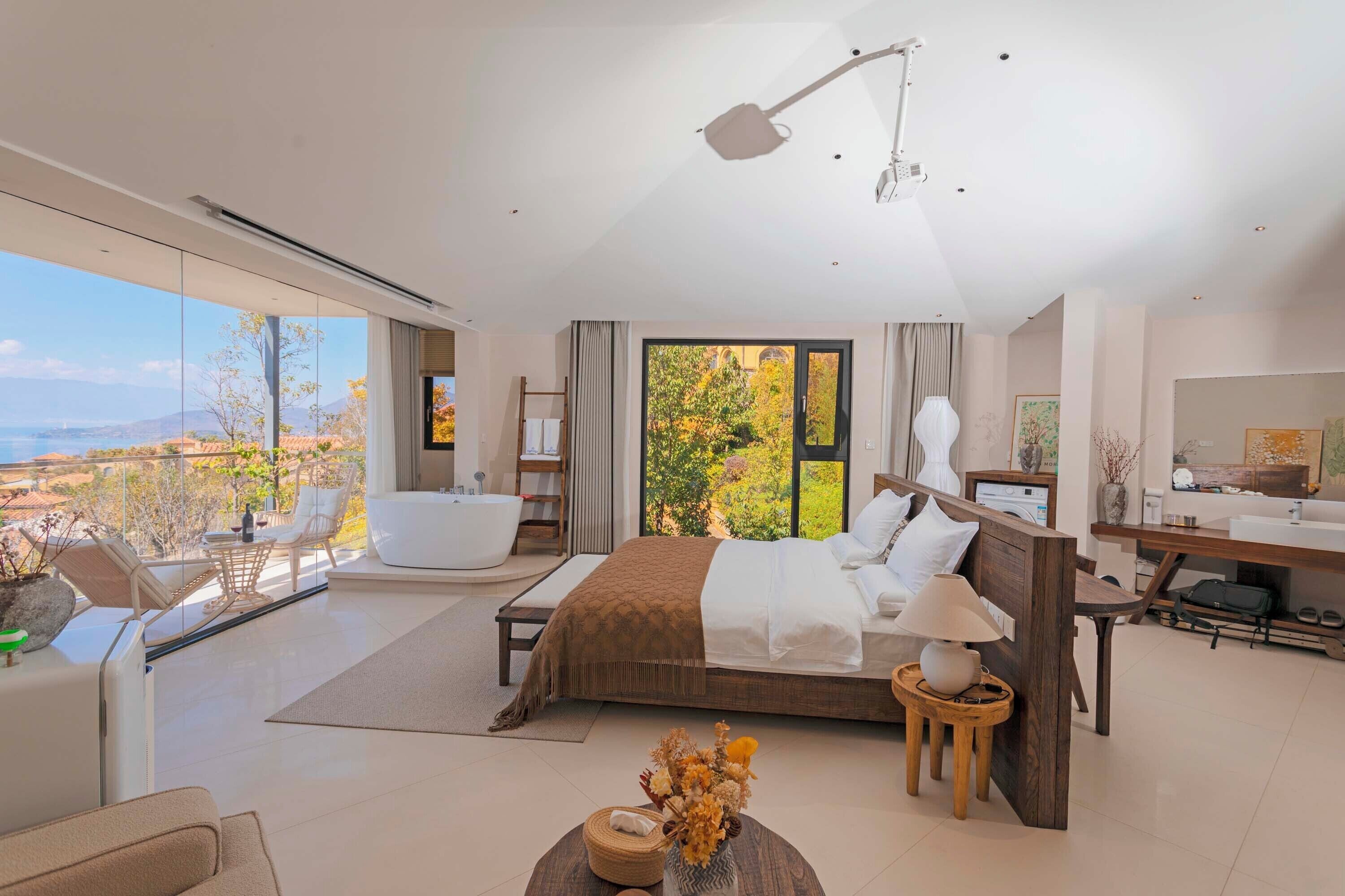 Quarto família, vista para o lago | Vista do quarto