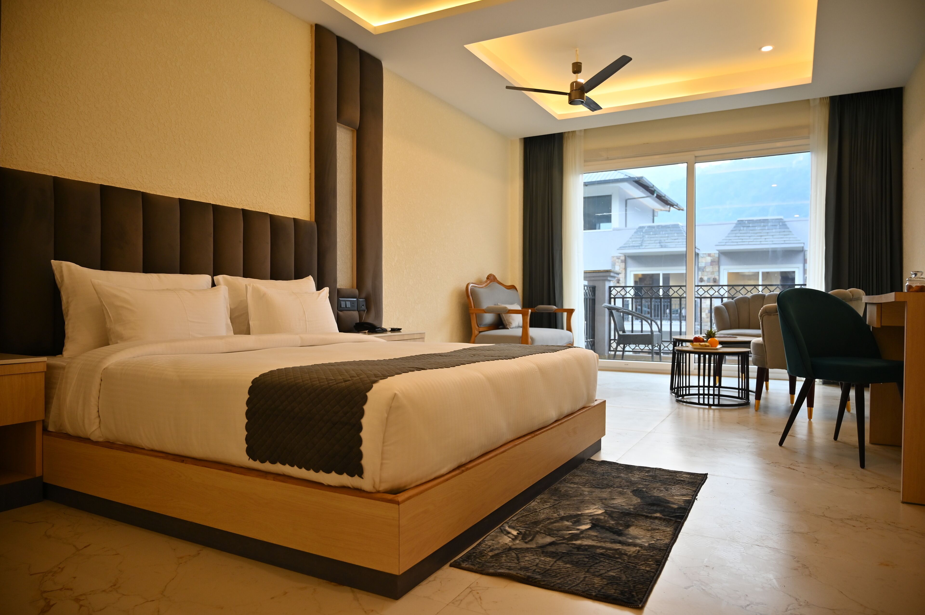 Premium bedding, down comforters, Select Comfort beds, minibar