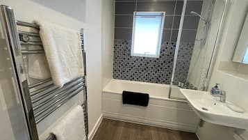 Free toiletries, hair dryer, towels, toilet paper