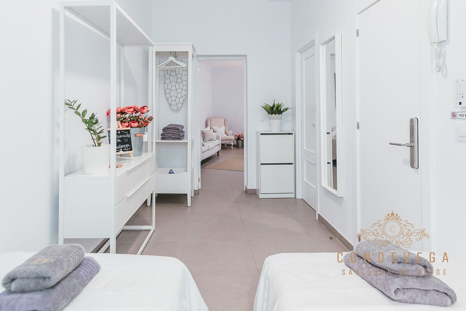 Down duvets, individually decorated, individually furnished