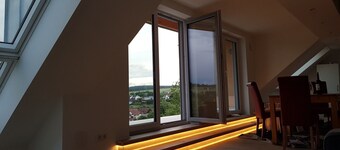 Holiday Apartment 'Habichthorst' with Spacious Loggia, Shared Garden, and Stunning Views