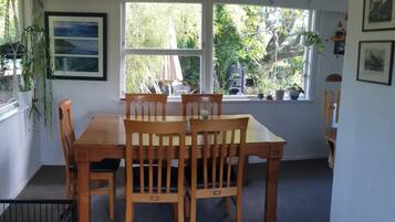 Shared Dormitory, 1 Bedroom, Terrace, Garden View | Dining room