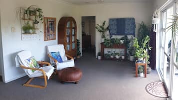 Shared Dormitory, 1 Bedroom, Terrace, Garden View | Living room