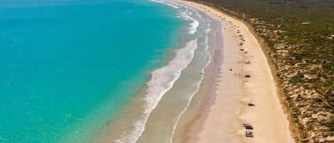 Aan het strand, strandlakens
