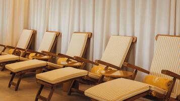 Sauna, baño turco o hammam, 2 salas de tratamiento y masajes