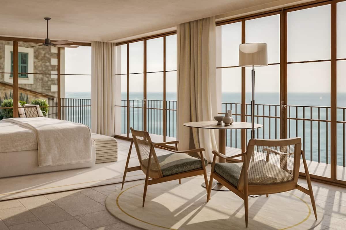 Suite Deluxe, vista mare | Biancheria da letto di alta qualità, minibar, una cassaforte in camera