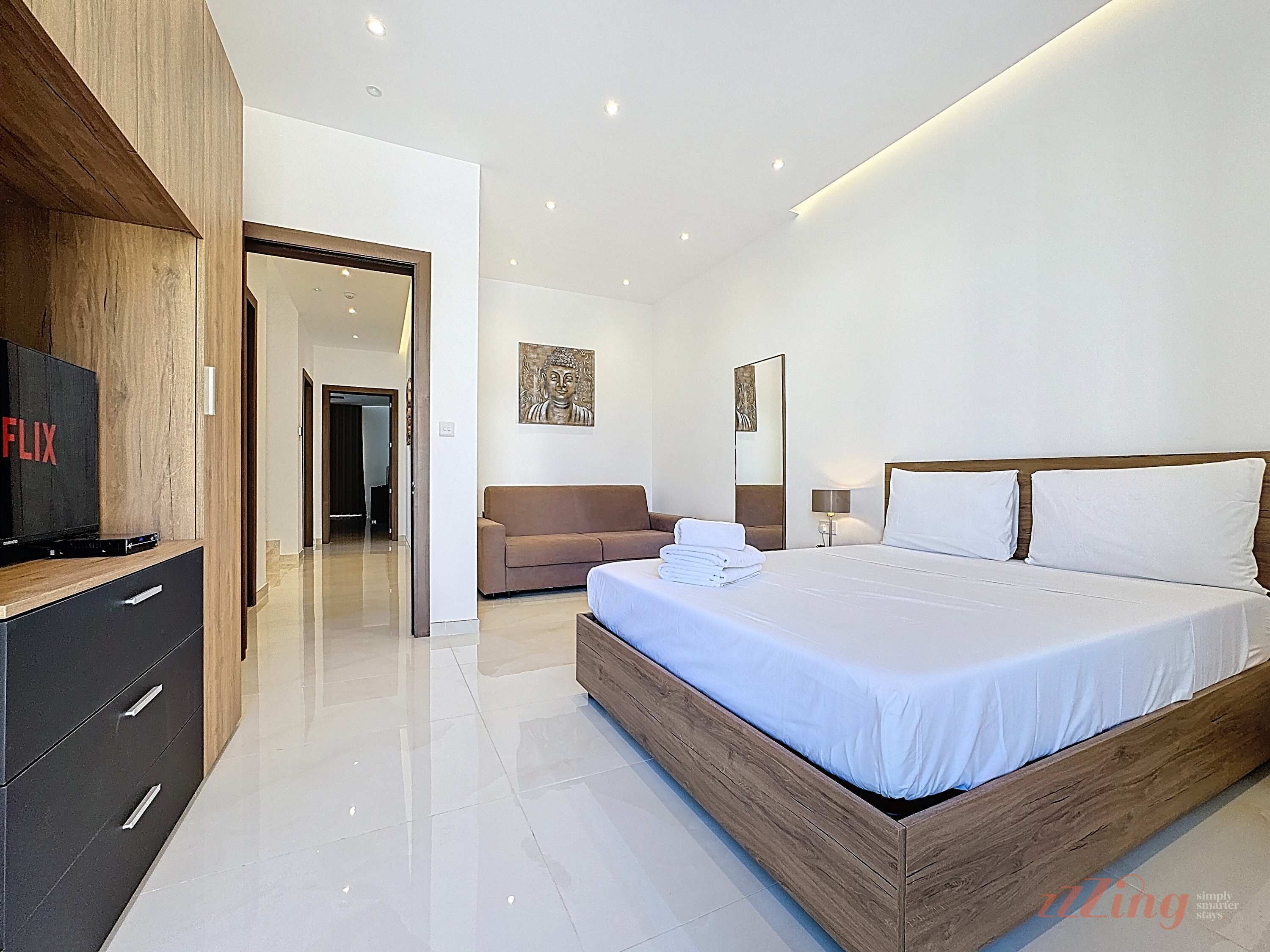 3 bedrooms, iron/ironing board, travel crib, WiFi