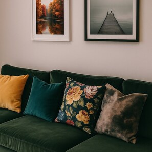 Apartment, 1 Bedroom, Accessible, Smoking | Living area - Double Bed Sofa Very Central Early Check Modern (Oslo)