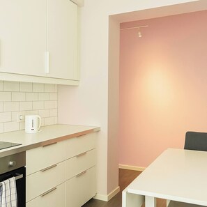 Apartment, 1 Bedroom, Accessible, Smoking | Private kitchen - Double Bed Sofa Very Central Early Check Modern (Oslo)