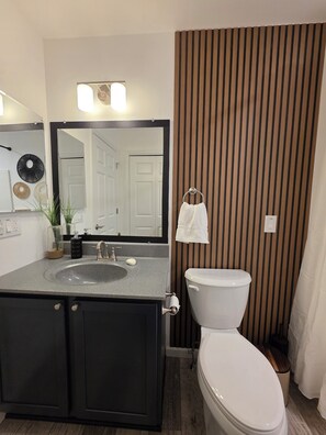 Asciugacapelli, asciugamani, sapone, shampoo