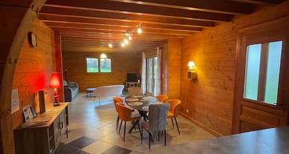 Chalet “Le De Noblat” with Shared Terrace, Private Garden, and Wi-Fi