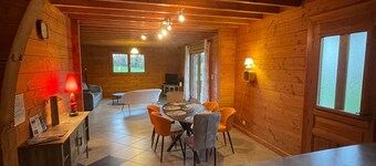 Chalet “Le De Noblat” with Shared Terrace, Private Garden, and Wi-Fi