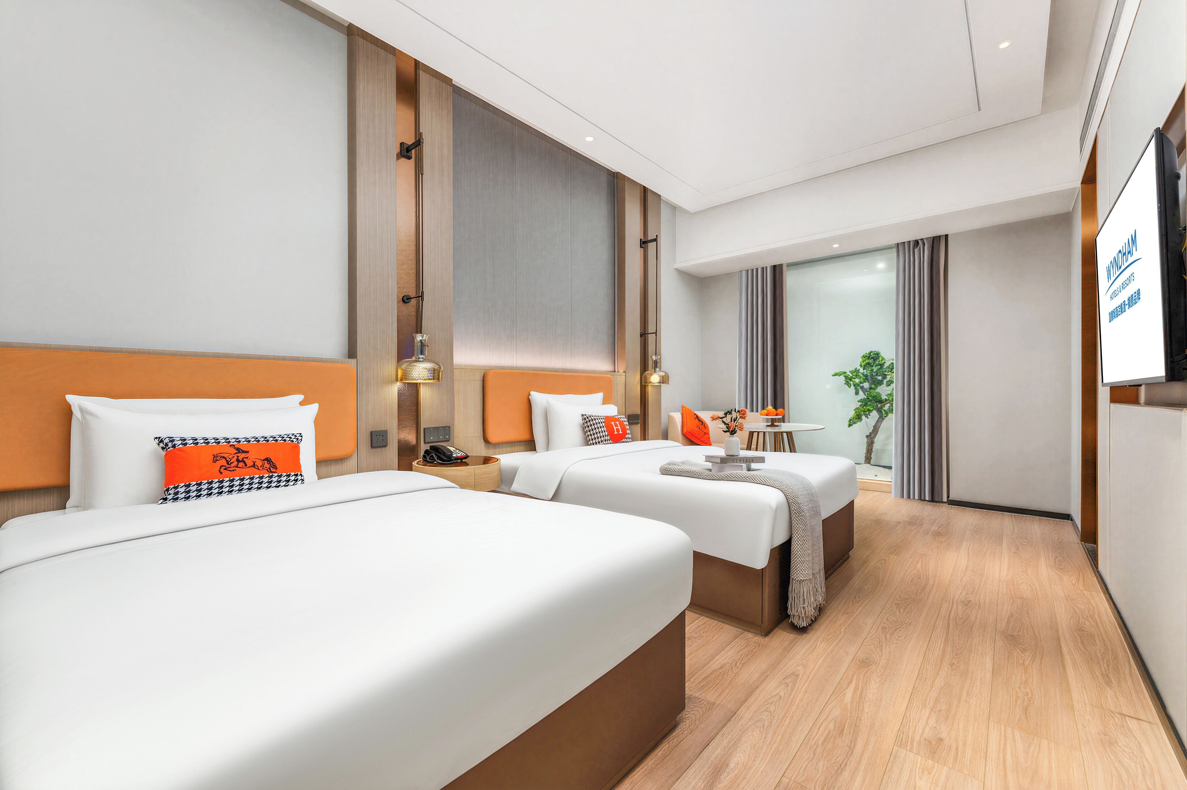 Quarto duplo standard | Roupas de cama premium