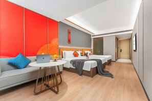 Premium bedding, memory-foam beds, minibar, individually decorated - Encore International Hotel-Guangzhou Convention and Exhibition Center Garment Trade City Flagship Store (Guangzhou)
