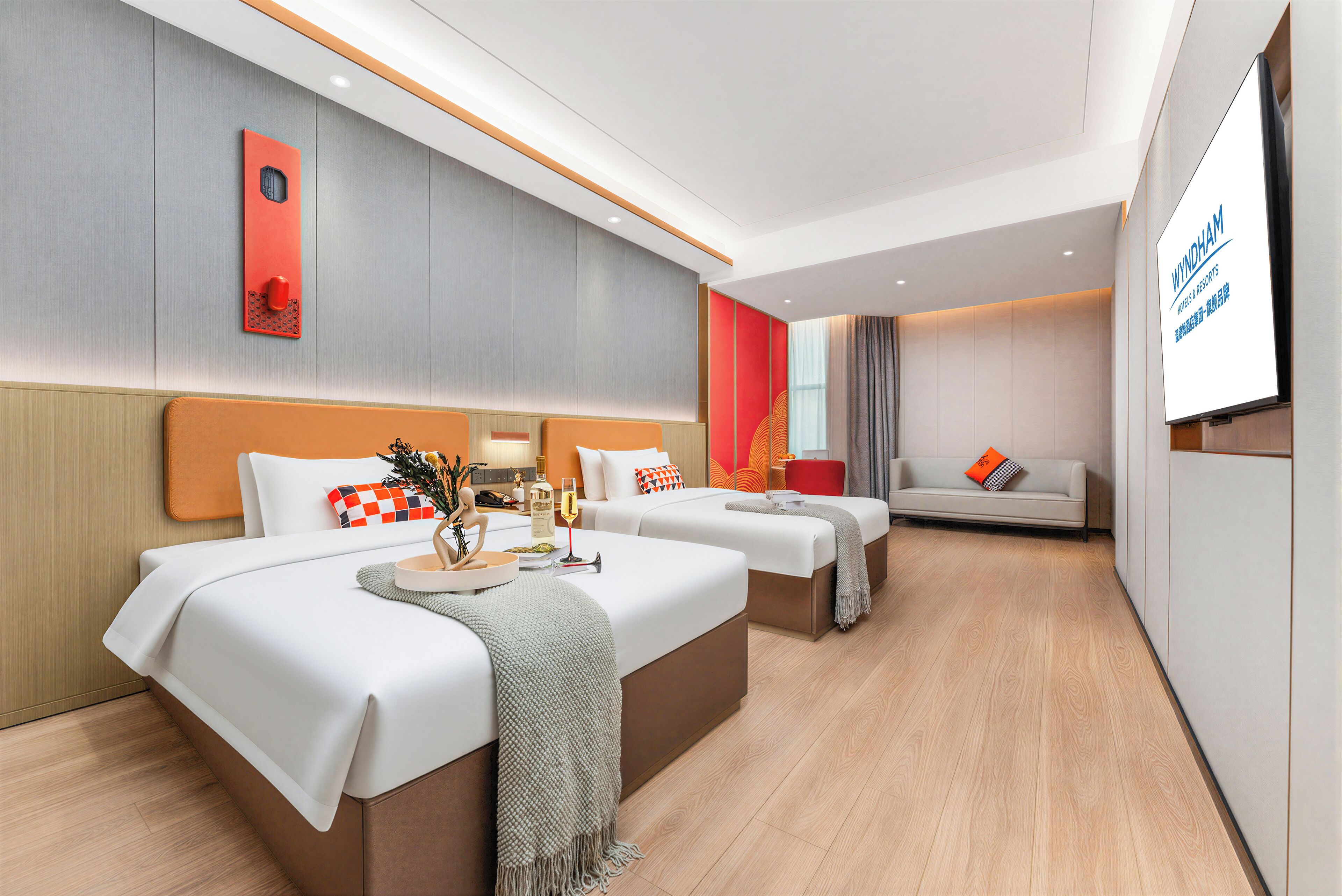 Quiet Luxury Deep Sleep Twin Room | Premium bedding, memory-foam beds, minibar, individually decorated