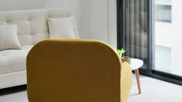 Appartement Supérieur, vue ville | Coin séjour