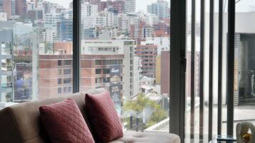 Estudio Confort, vistas a la ciudad | Zona de estar