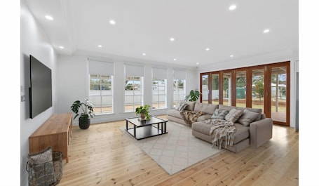 Living area. Heart of Avenel: 4 BR, 2 BA Cottage in Avenel, Sleeps 8