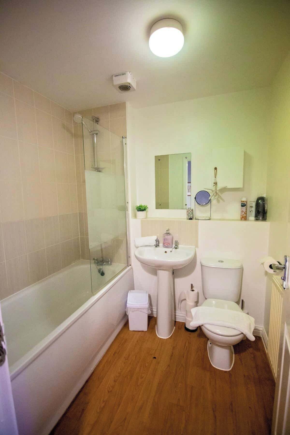 Shower, hair dryer