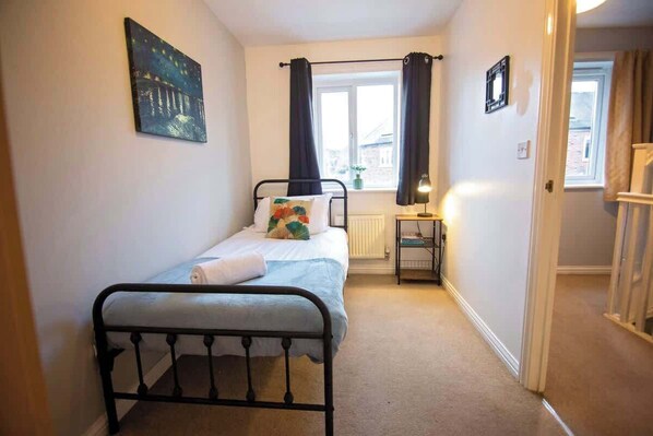 4 bedrooms, iron/ironing board, travel crib, WiFi