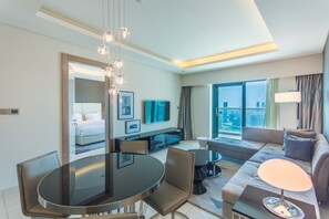 Smart TV - Spacious 1BR Rental | 1050 sq ft | Luxury Lifestyle in Paramount Towers (Dubai)
