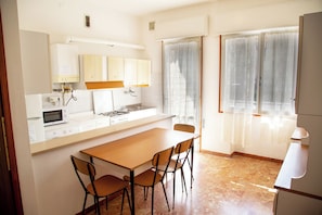 Apartment, 1 Bedroom, Balcony, City View | Dining room - Central Apartment at 250m From the sea (Eraclea)