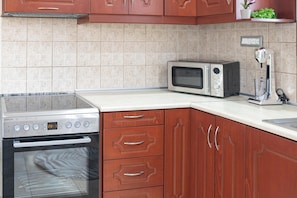 Superior Apartment, Mountain View | Private kitchen - Lumina Apartment with Shared Pool (Perivolia)