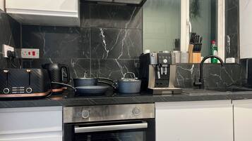 Microwave, oven, stovetop, dishwasher