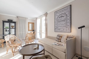 Family Apartment, Multiple Bedrooms, Lakeside (PL-Villas 2 bedrooms Deluxe 4pax) | Living area - Pl-villas 2 Bedrooms Deluxe 4pax (Porlezza)