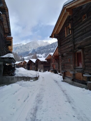Gemütliche Ferienwohnung mit Terrasse und Blick auf's Weisshorn in Münster /Goms