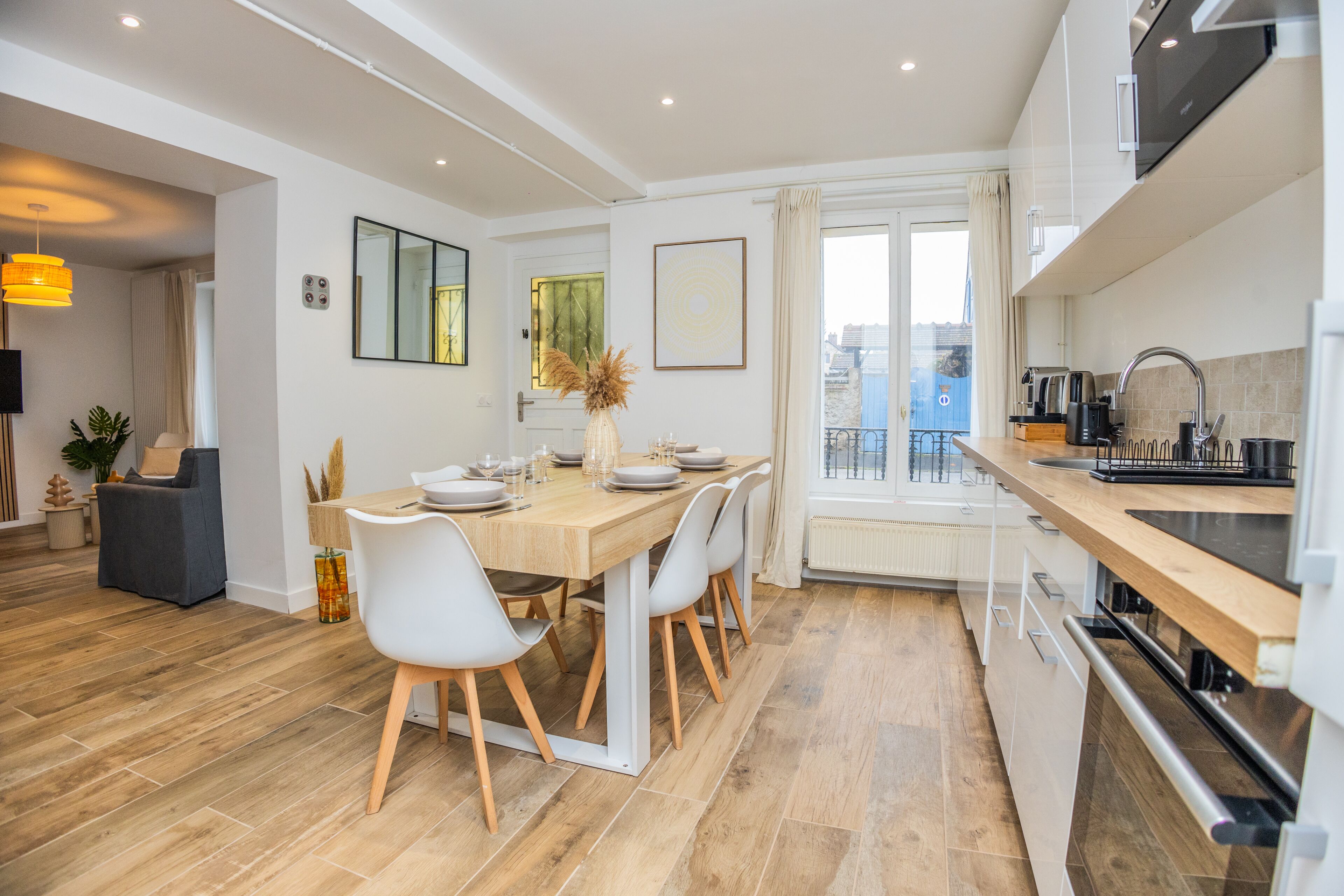 Microwave, oven, stovetop, dishwasher