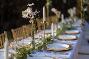 Area per ricevimenti all'aperto