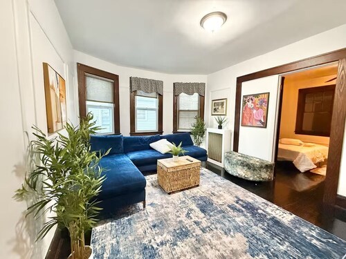 spacious apartment with NYC views