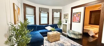 spacious apartment with NYC views