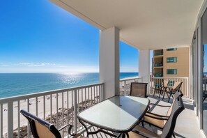 Signature Condo, 3 Bedrooms, Balcony, Beach View | Balcony view - Island Tower 903 (Gulf Shores)