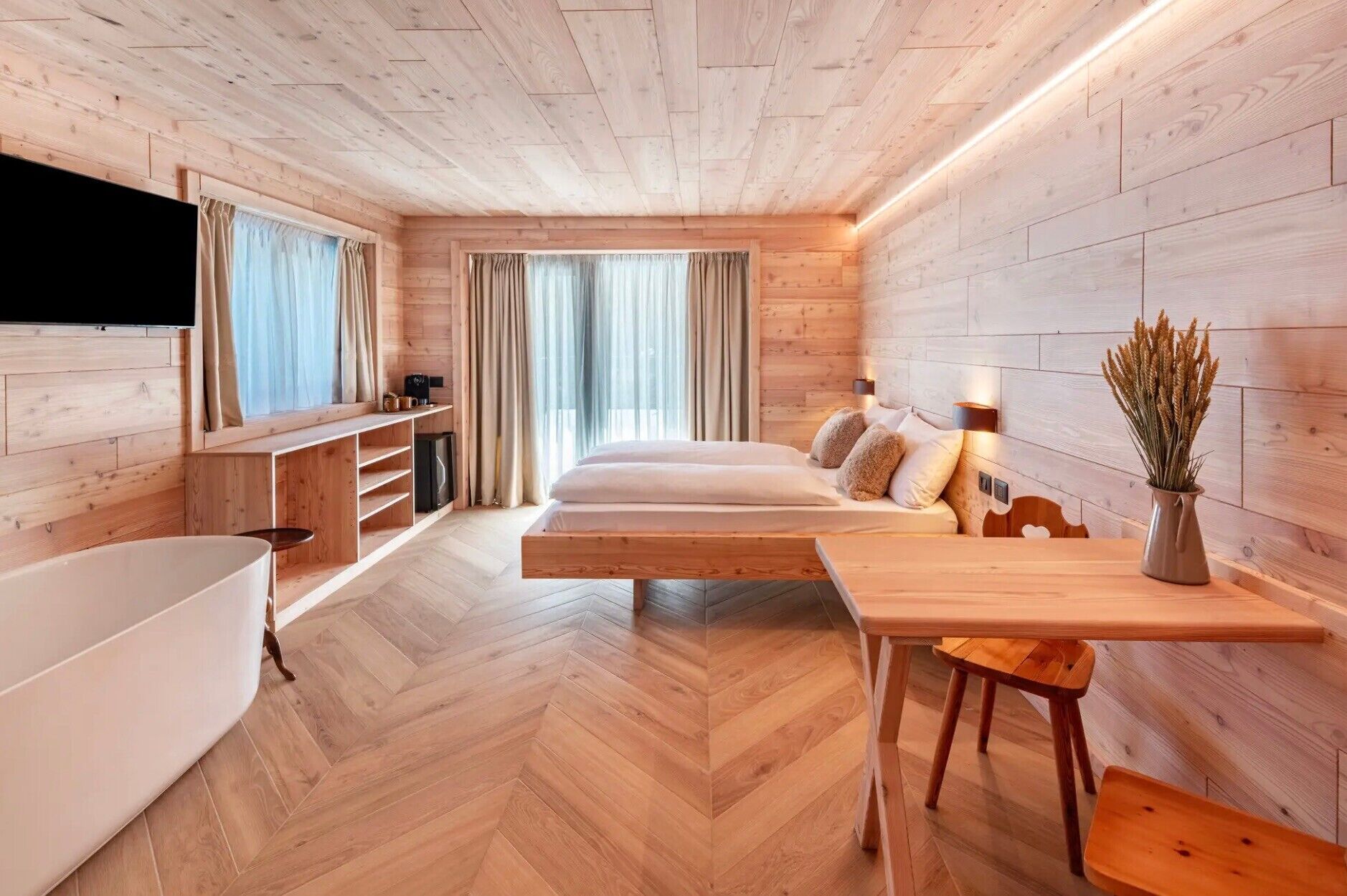 Noah Suites Panna Apartment With Mountain View, Shared Garden, And Wi-fi - Campitello di Fassa