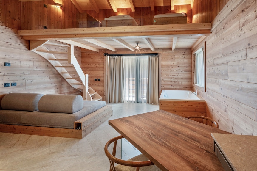 Noah Suites Piuma Apartment With Mountain View, Shared Garden, And Wi-fi - Vigo di Fassa