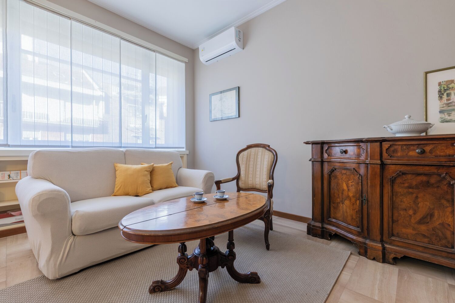 Basic Apartment, Balcony | Living area | 35-cm TV with digital channels