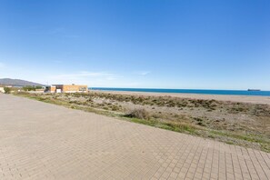 Vlak bij het strand