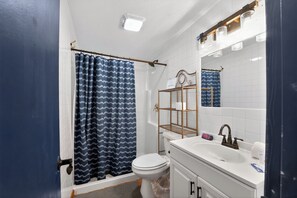 Hair dryer, towels