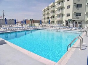 Outdoor pool, a heated pool - Penthouse Beach Condo-Sunset Views & Sea Breezes! (Wildwood)