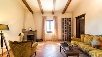 Télévision, cheminée