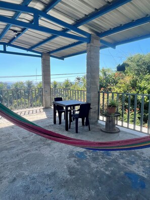 Double Room, Partial Ocean View | Terrace/patio - Third Base (La Libertad)
