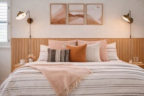 4 habitaciones, tabla de planchar con plancha y cuna de viaje 