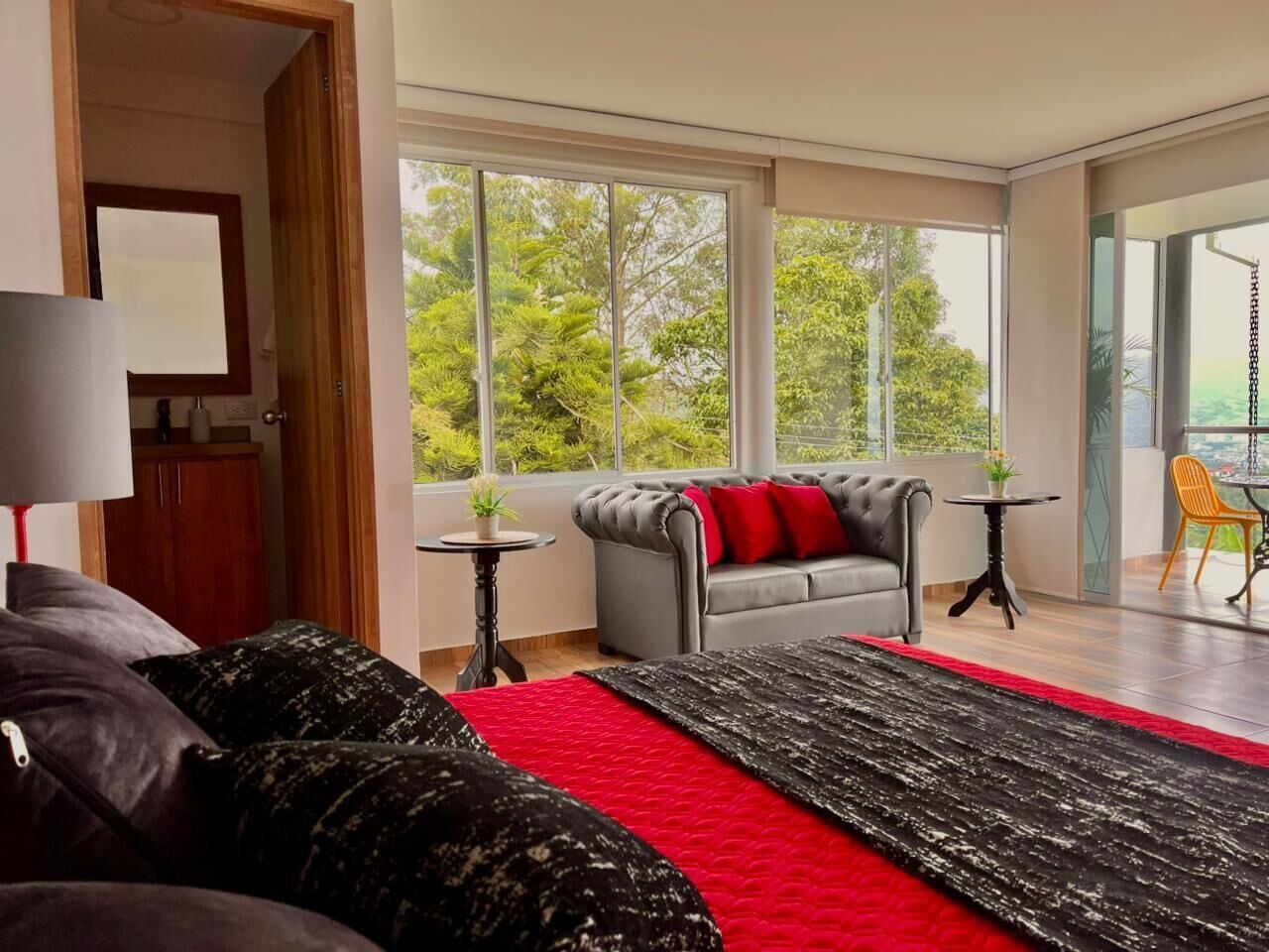 Premium bedding, down comforters, Select Comfort beds, blackout drapes