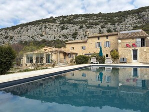 Una piscina riscaldata