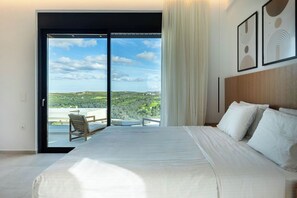 Family Villa, 2 Bedrooms, Private Pool, Sea View | View from room