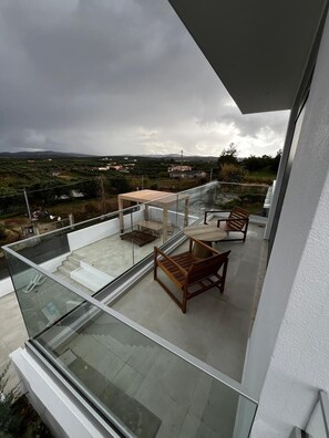 Family Villa, 2 Bedrooms, Private Pool, Sea View | Terrace/patio - Polyteleia Luxury Living (Hersonissos)