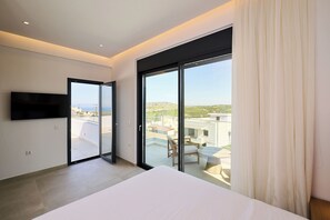 Family Villa, 2 Bedrooms, Private Pool, Sea View | View from room - POLYTELIA | Luxury Living (Hersonissos)